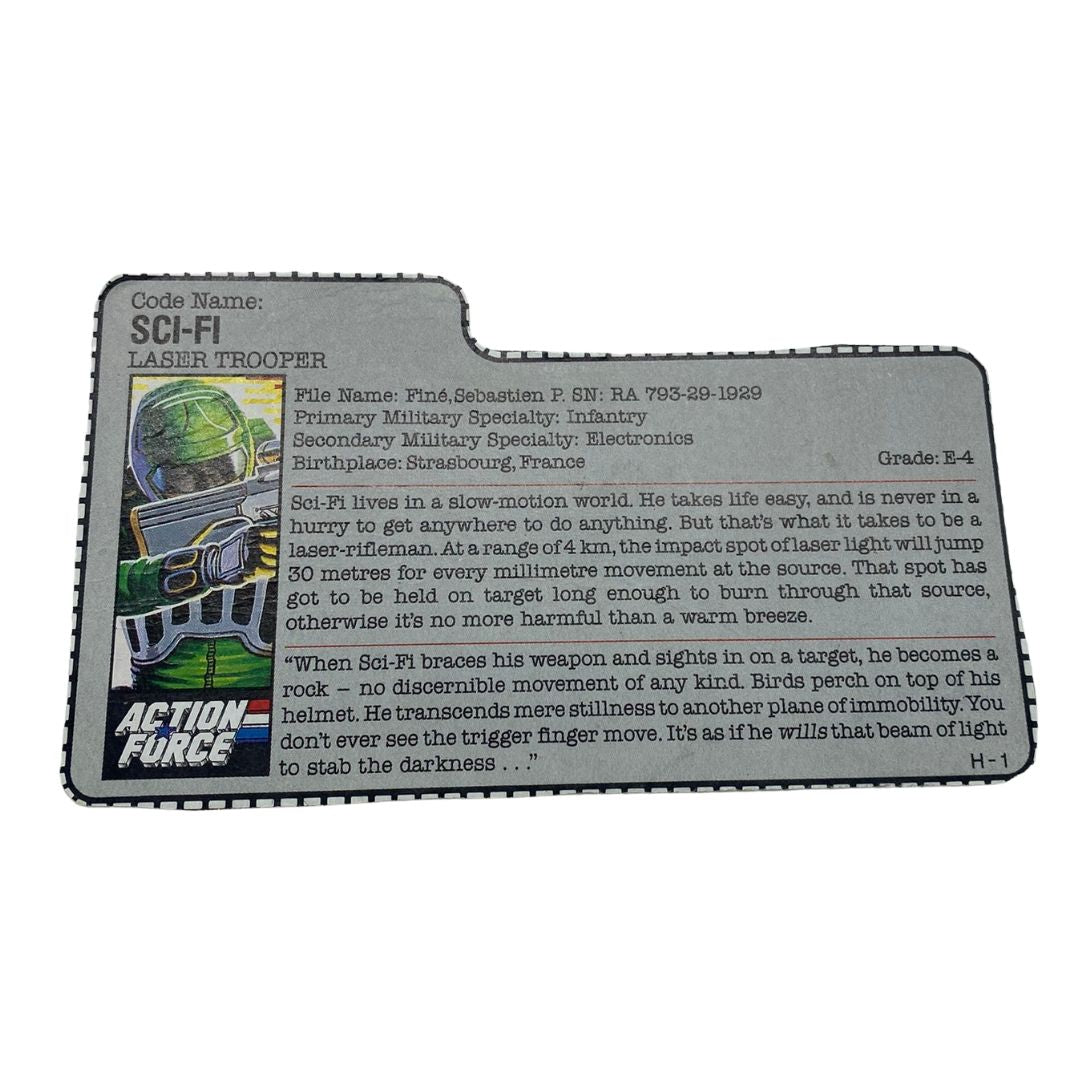 GI Joe, Action Force Sci-Fi Action Force filecard 866