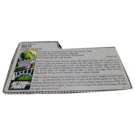 GI Joe, Action Force Sci-Fi / Scifi Action Force filecard 535