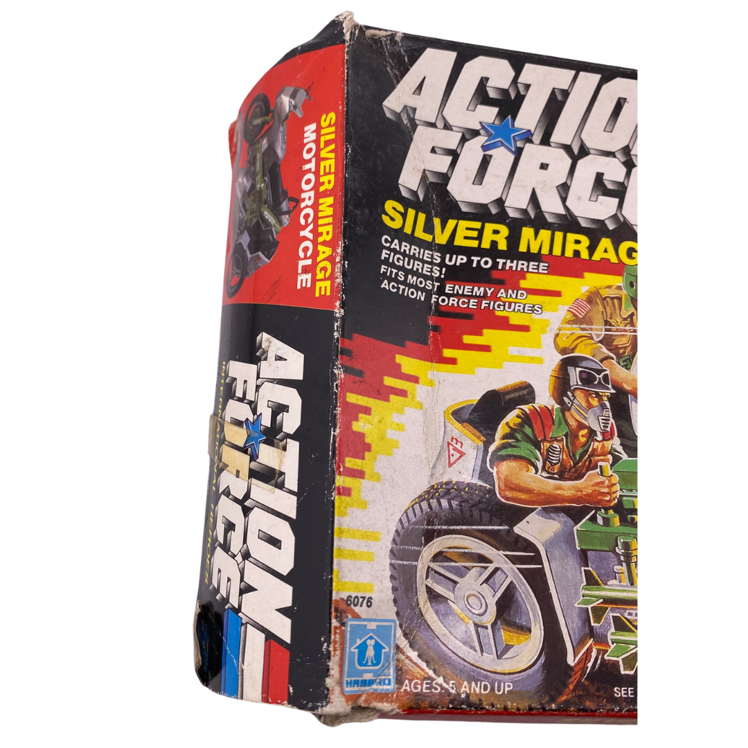 G.I Joe, Action Force Silver Mirage motorcycle complete with box motorbike 5