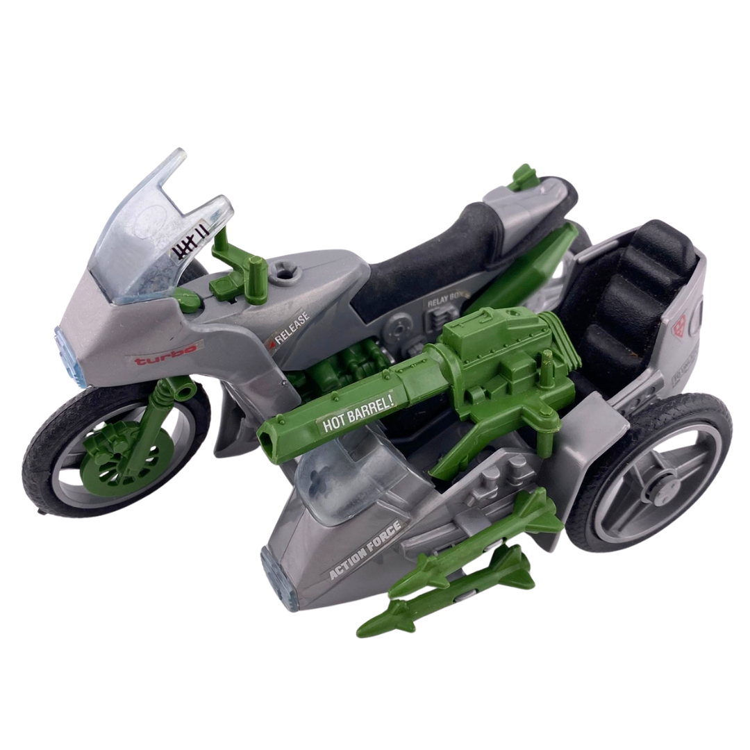 G.I Joe, Action Force Silver Mirage motorcycle complete vehicle motorbike 341