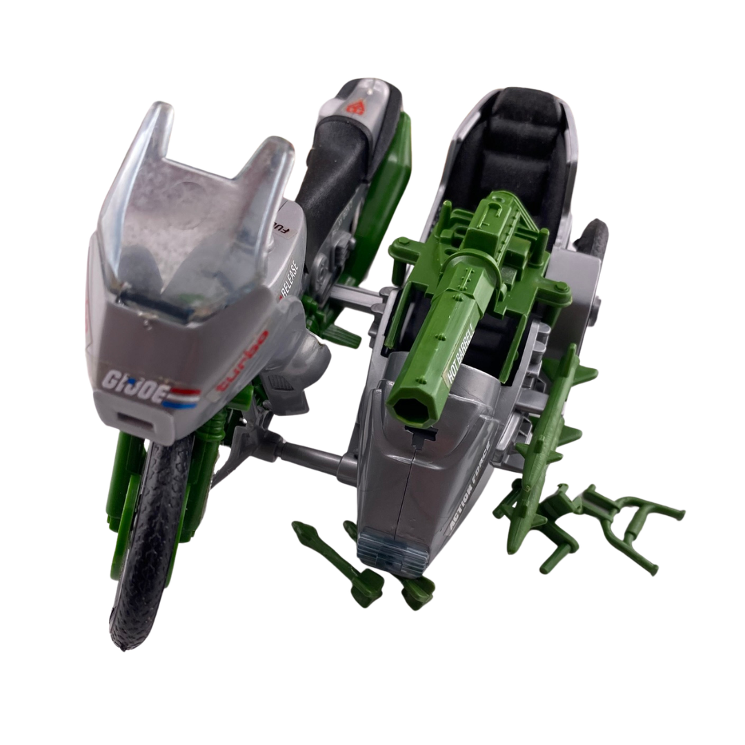 G.I Joe, Action Force Silver Mirage motorcycle complete with box motorbike 5