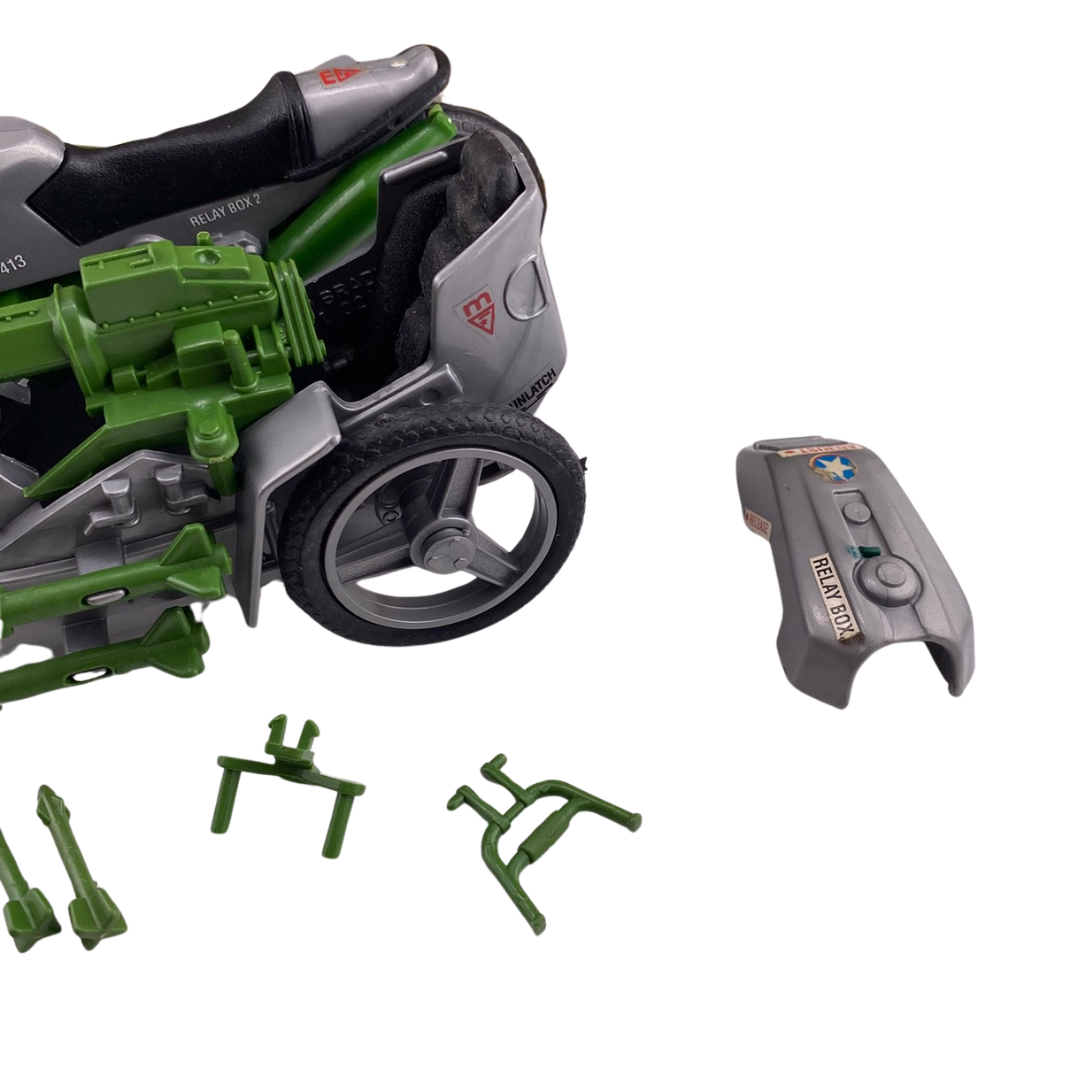 G.I Joe, Action Force Silver Mirage motorcycle complete with box motorbike 5