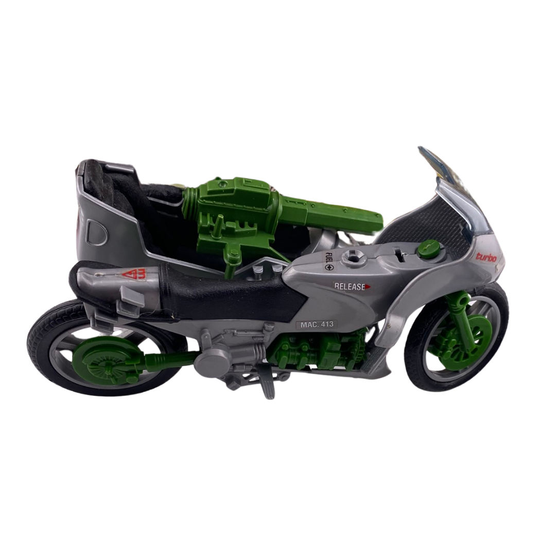 G.I Joe, Action Force Silver Mirage motorcycle complete with box motorbike 5