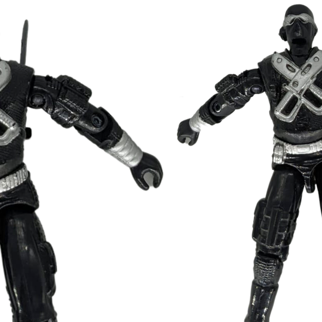 Action Force GI Joe Snake Eyes V3 complete looks good but new O ring needed 62