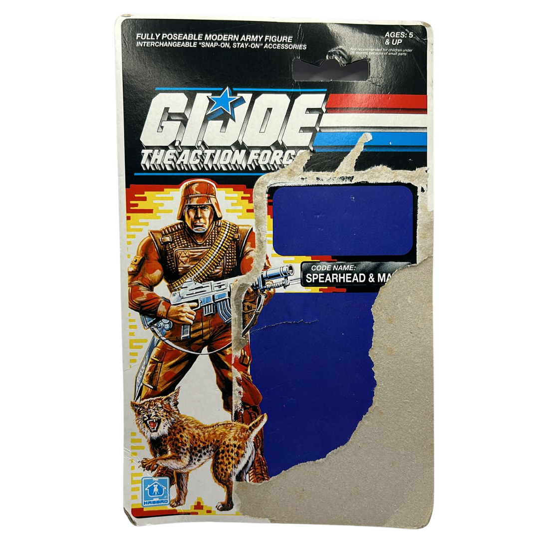 GI Joe The Action Force Spearead and Max original cardback 2