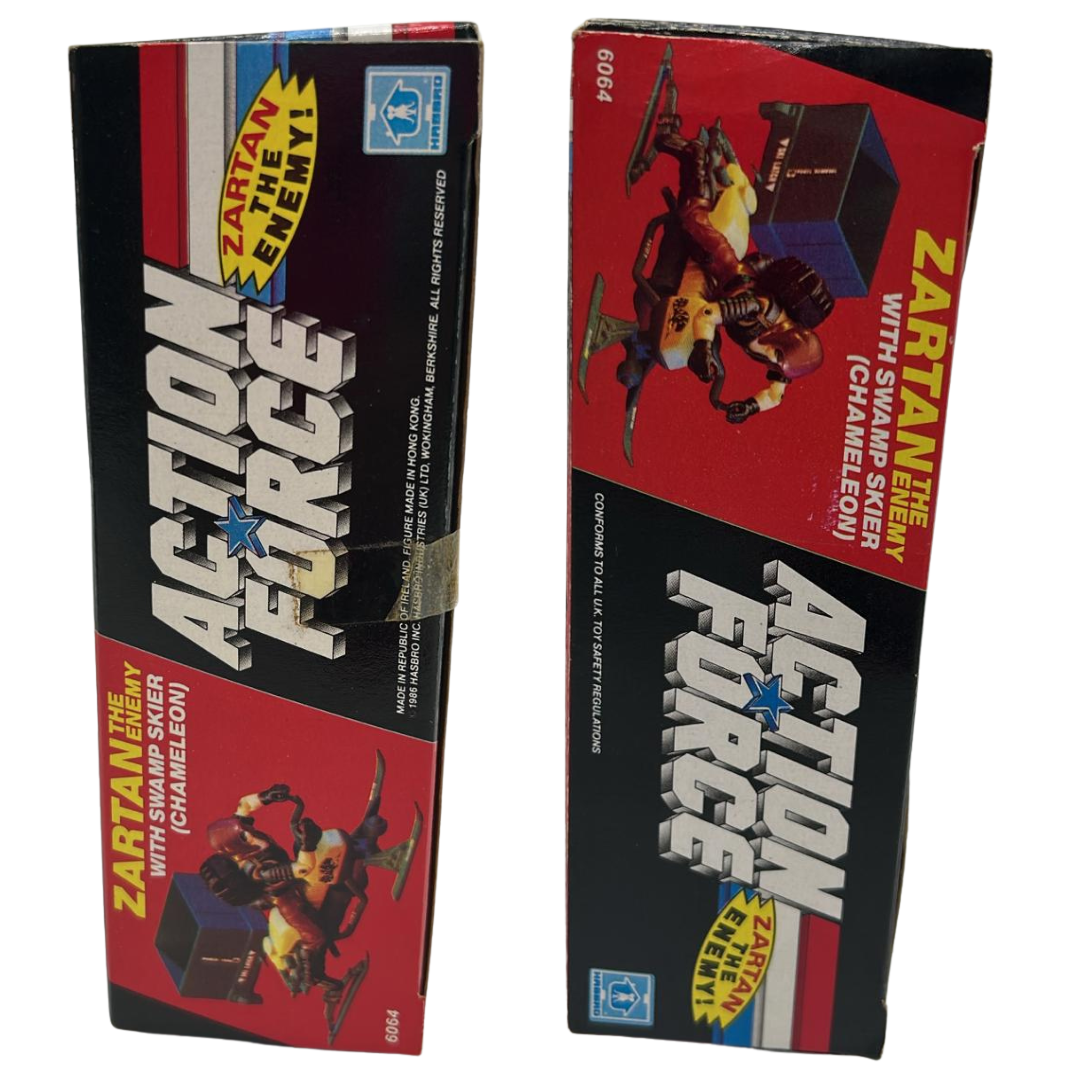 GI Joe, Action Force Swamp Skier / Chameleon & Zartan boxed with insert