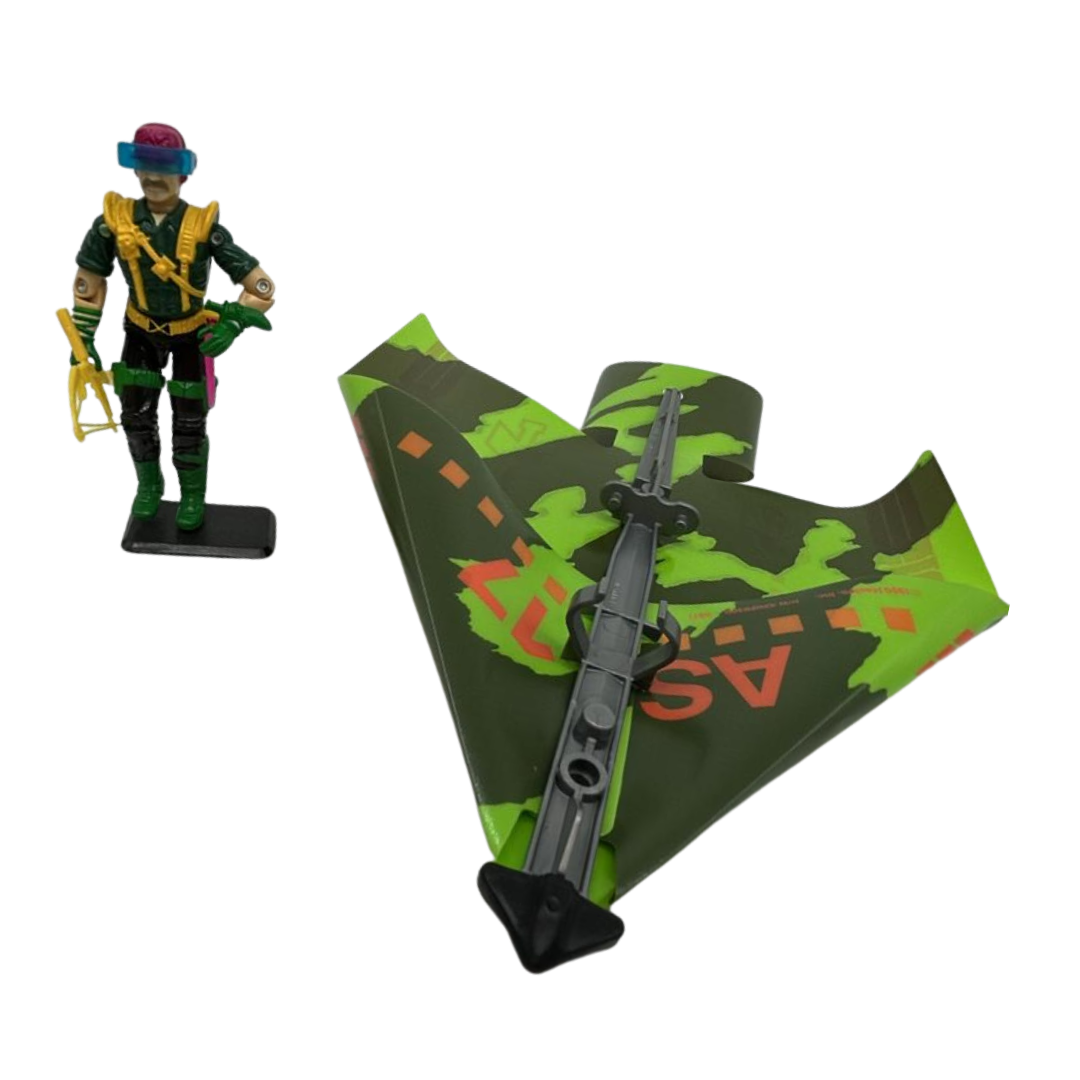 GI Joe, Action Force Skymate complete figure with glider boomerang included 347