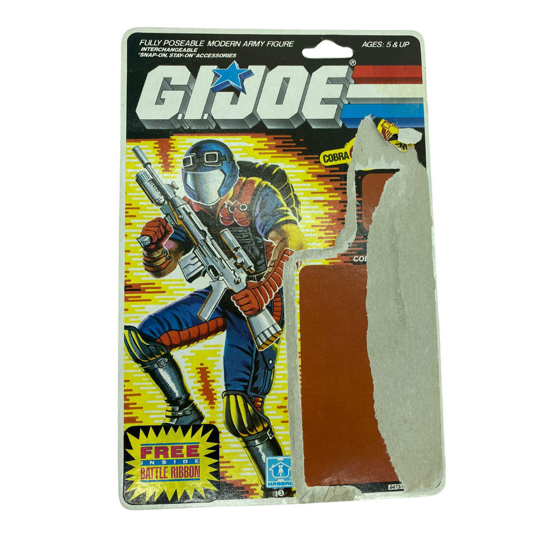 Vintage GI Joe Action Force Vipers (v1) 1986 file card card back