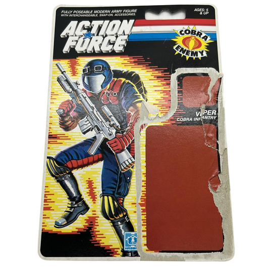 Action Force, GI Joe Viper figure cardback filecard