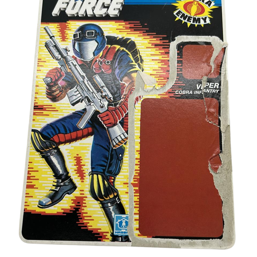 Action Force, GI Joe Viper figure cardback filecard