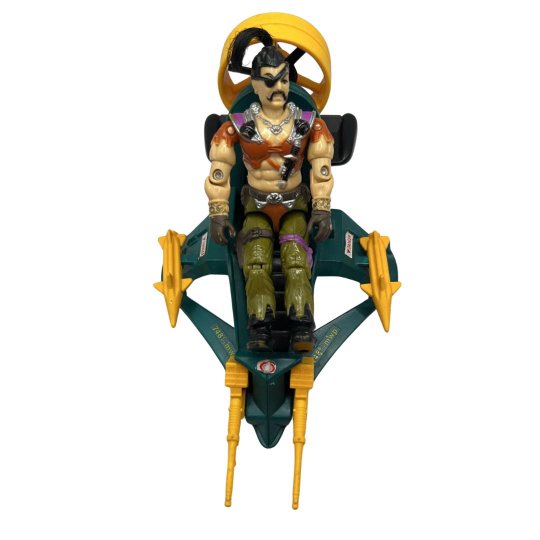 GI Joe, Action Force Zanzibar with Air Skiff near complete (undamaged skiff) 97