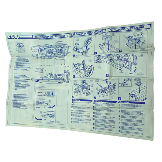 GI Joe / Action Force Tiger Shark instructions Tiger Force product poster
