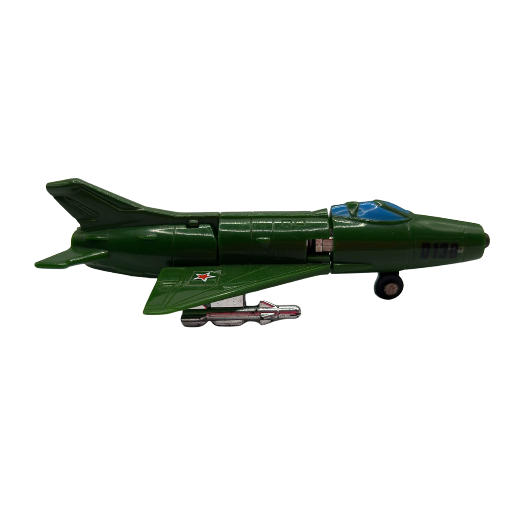 GobotsGreen Gunnyr Jet Plane figure 1985 Robo Machines 396