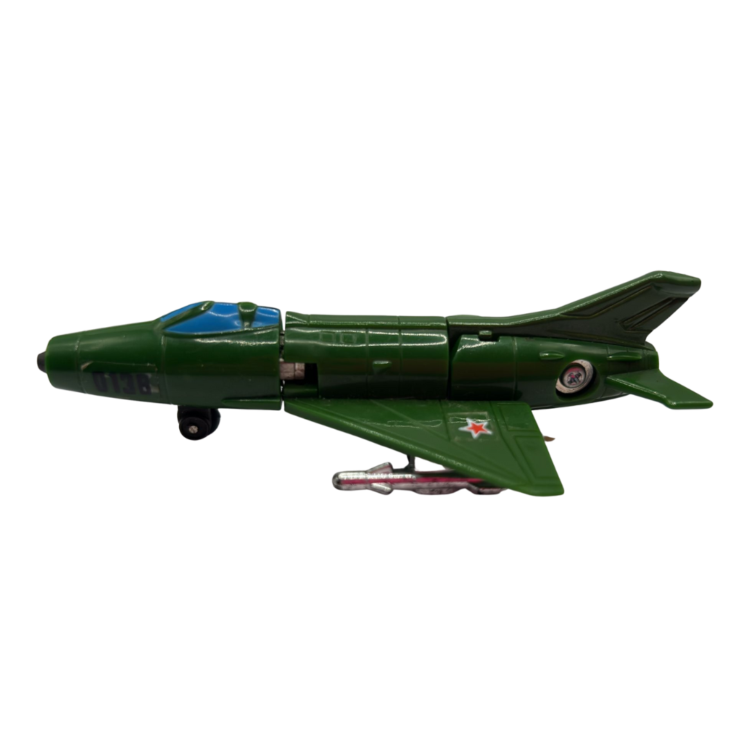 GobotsGreen Gunnyr Jet Plane figure 1985 Robo Machines 396