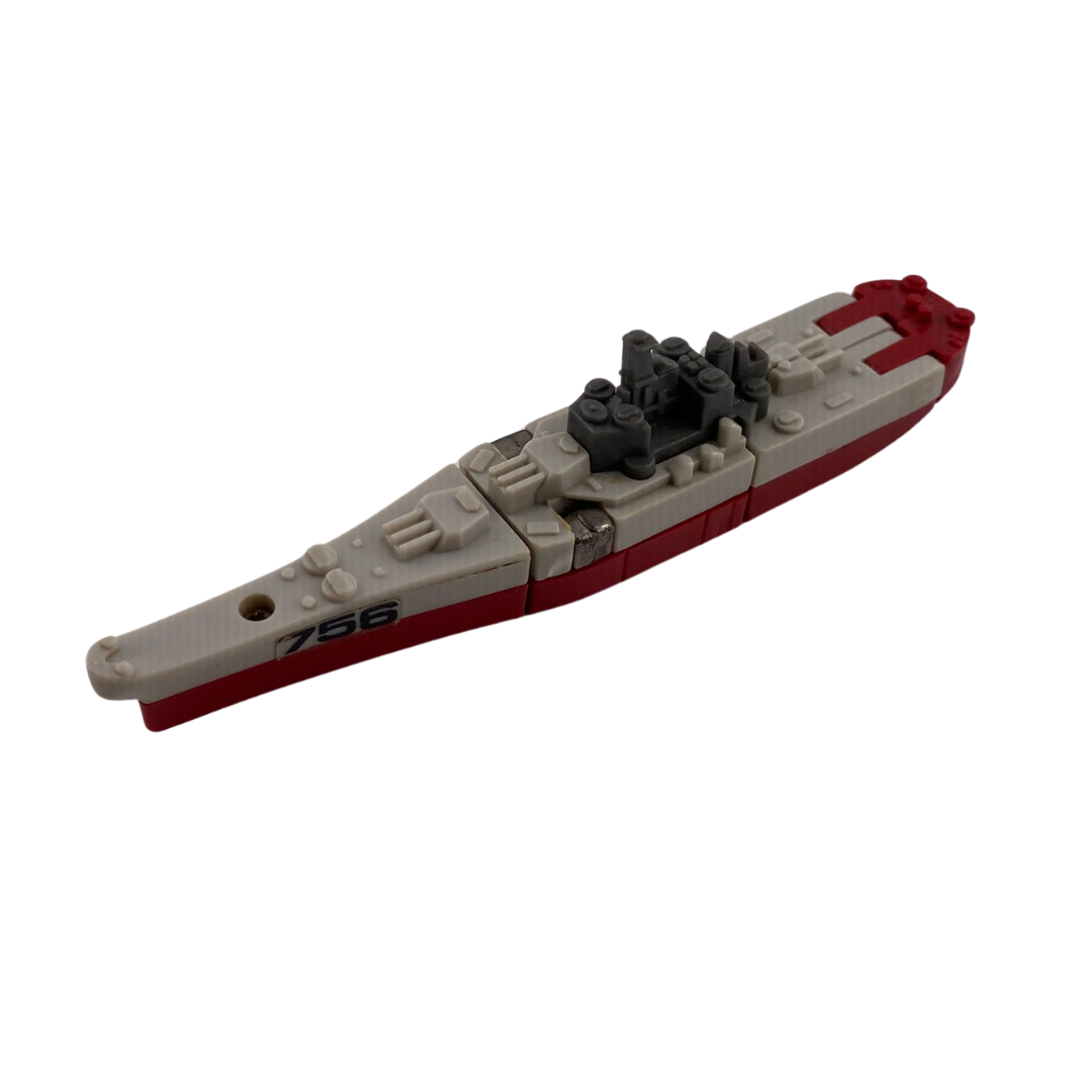 Gobots Man O War ship MOC, boat, aircraft carrier 1980s, Man-O-War 333