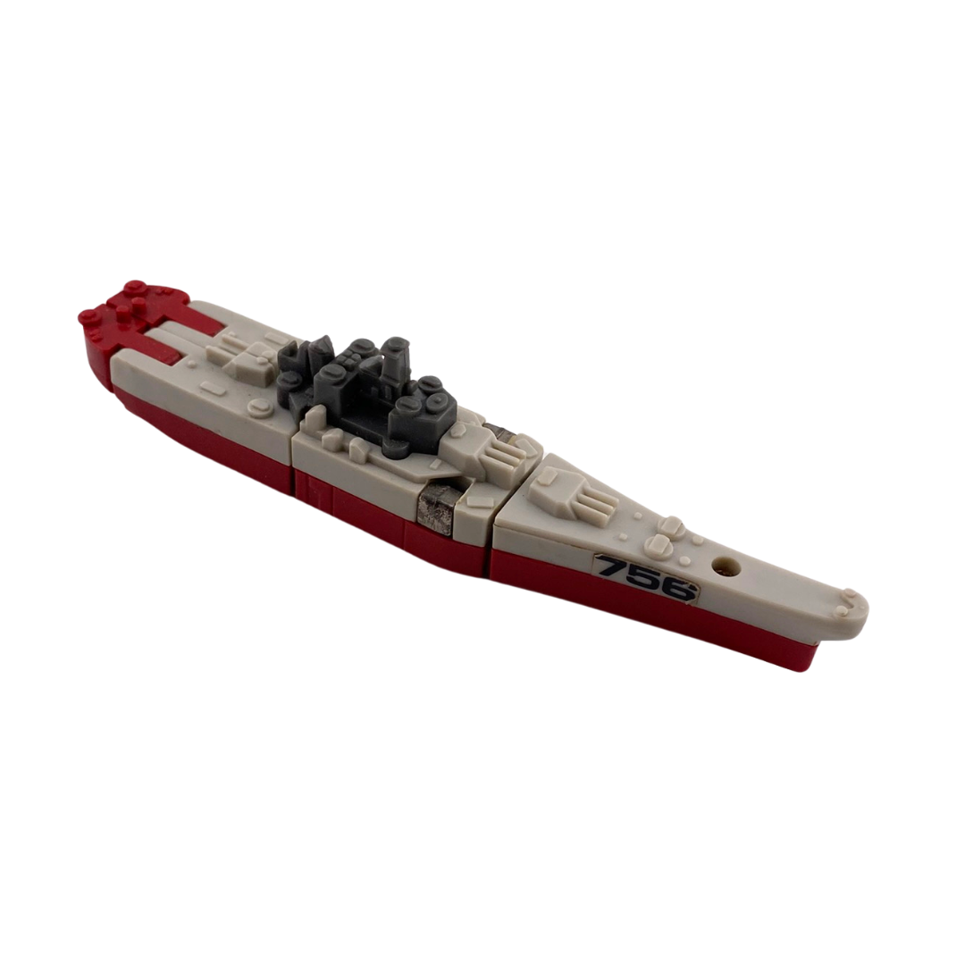 Gobots Man O War ship MOC, boat, aircraft carrier 1980s, Man-O-War 333