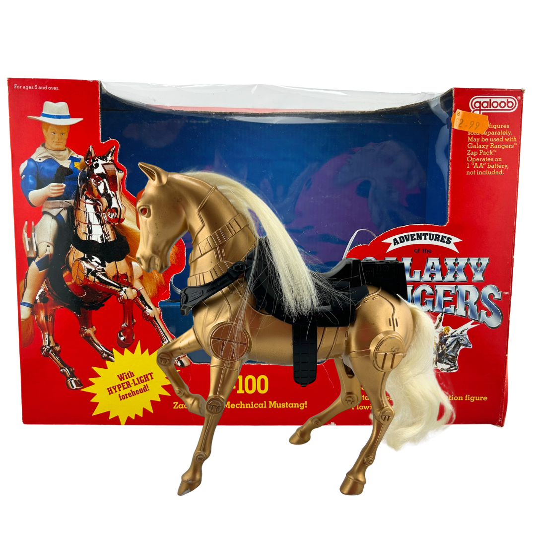 Galaxy Rangers Horse Z-100 boxed with inserts working lights