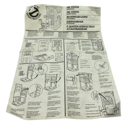 The Real Ghostbusters Fire House / Fire Station instructions original 600