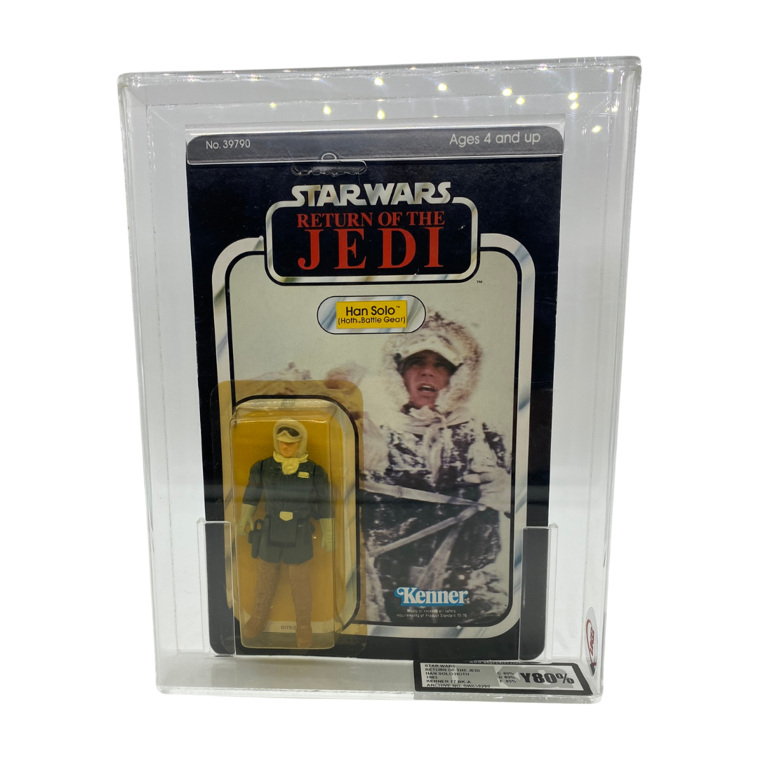 Vintage Star Wars Han Solo Hoth ROTJ UKG graded 80%