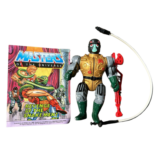 He-Man Blast Attak figure complete, Blast Attack, wire has some damage