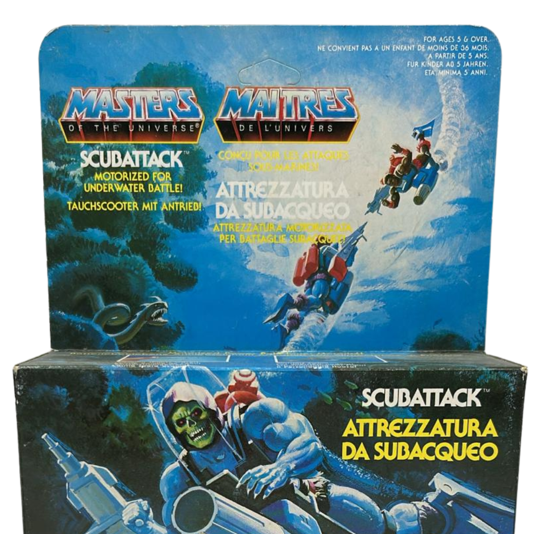 He-Man Skeletor Scubattack mint in sealed box Scuba Attack