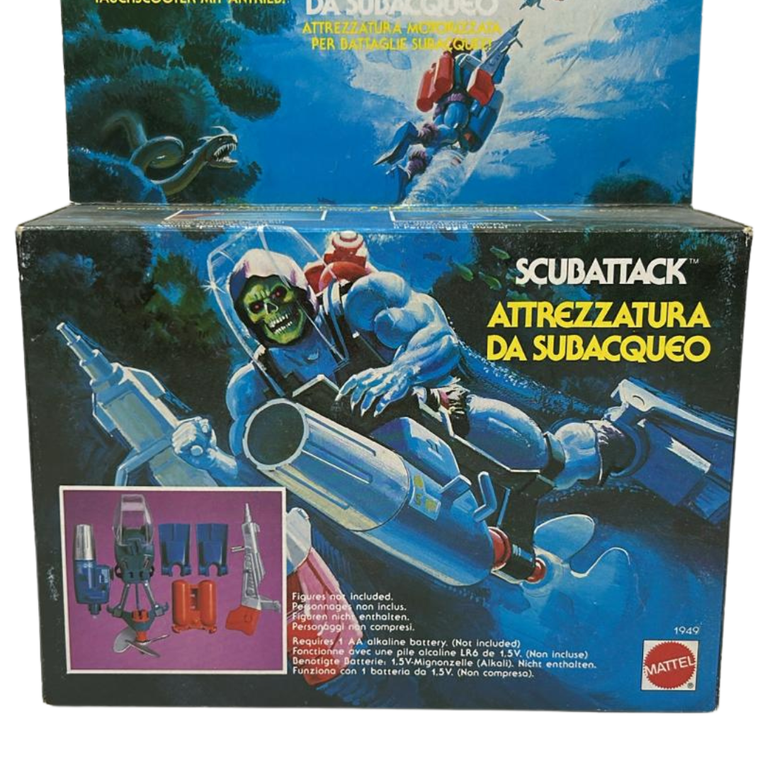 He-Man Skeletor Scubattack mint in sealed box Scuba Attack