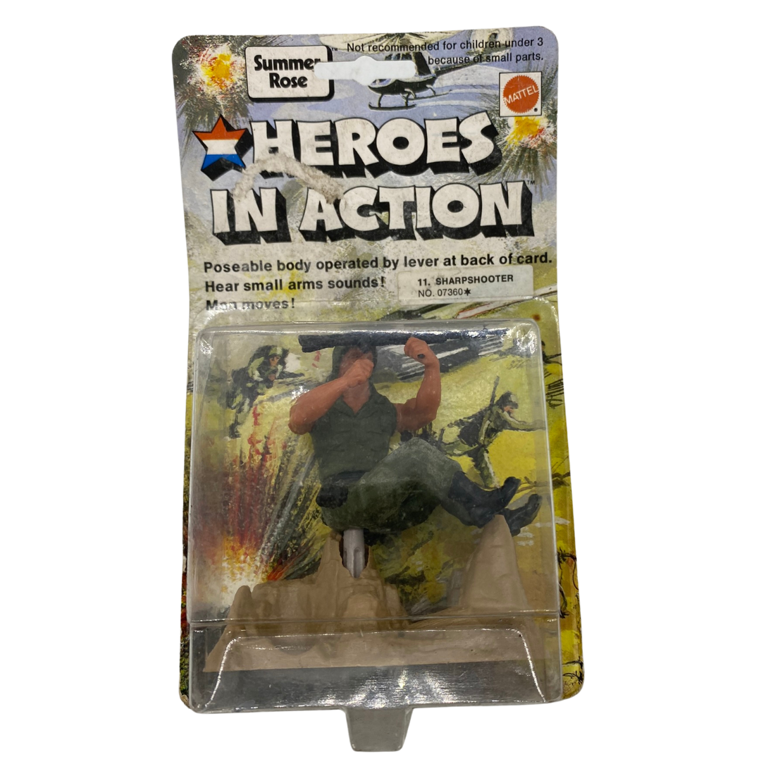 Heroes In Action Sharpshooter Man MOC made in 1974 by Mattel 874