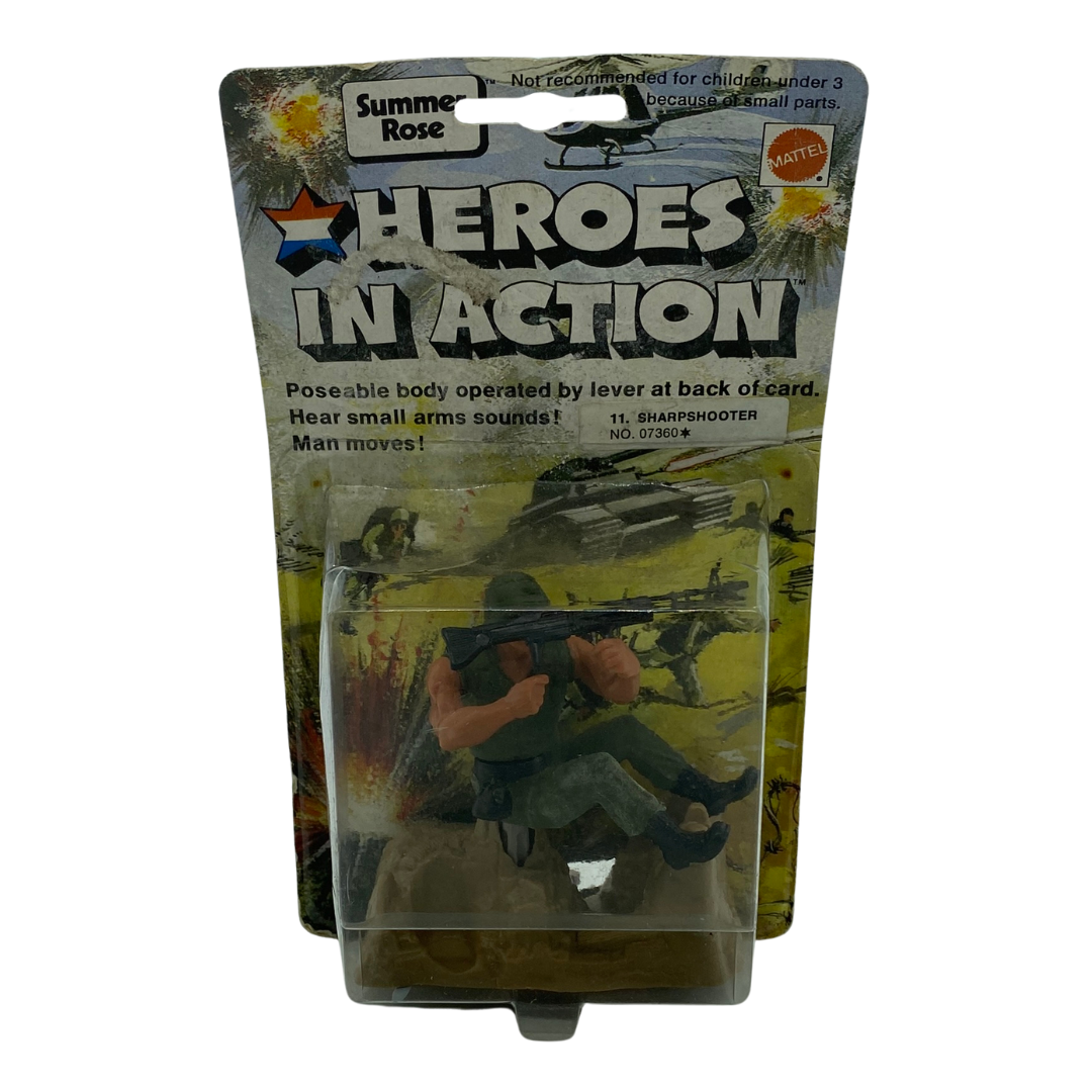 Heroes In Action Sharpshooter Man MOC made in 1974 by Mattel 874