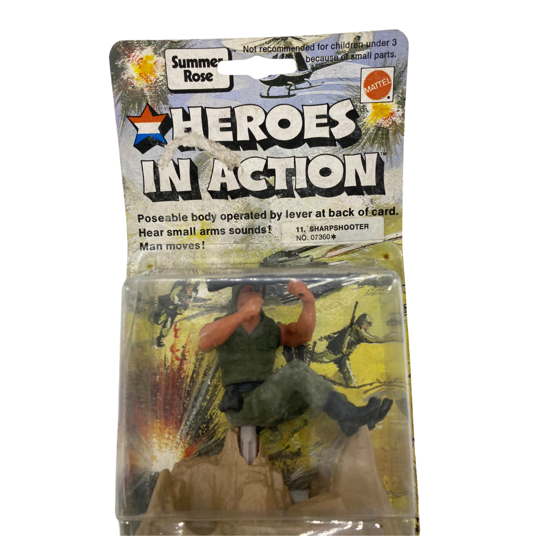 Heroes In Action Sharpshooter Man MOC made in 1974 by Mattel 874