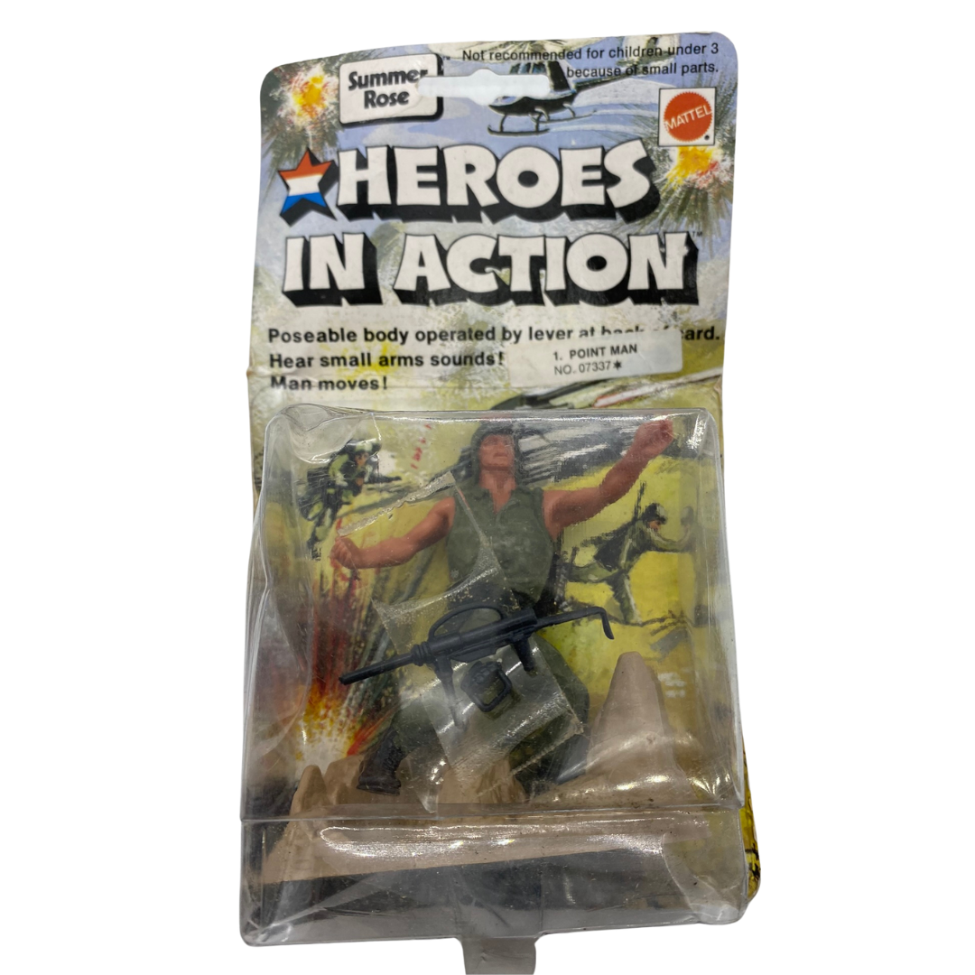 Heroes In Action 1 Point Man MOC made in 1974 by Mattel 799