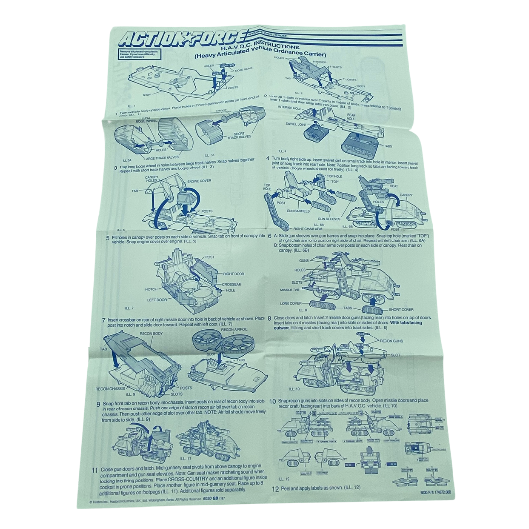 GI Joe, Action Force HAVOC / H.A.V.O.C. blueprints instructions 129