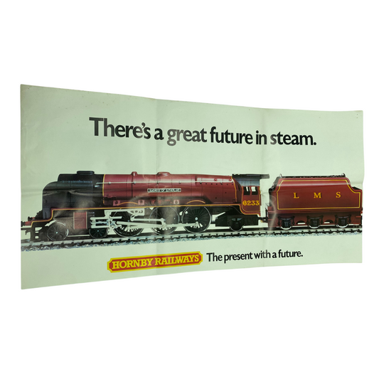 Hornby Railways Theres a Great Future In Steam / poster/ shop display