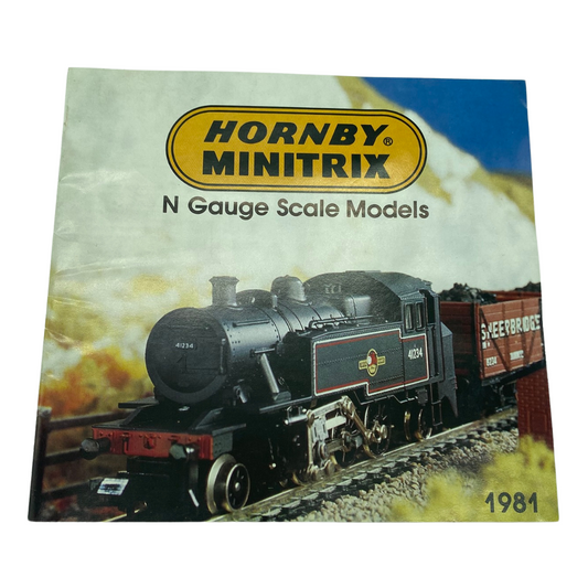 Hornby Railways Minitrix  N Gauge scale models catalogue 1981