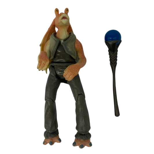 Star Wars Jar Jar Binks Kaadu version and weapon Episode One 765