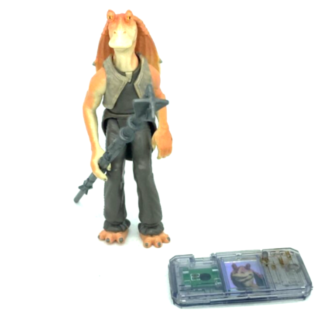 Star Wars Jar Jar Binks with Gungan staff Episode One 255