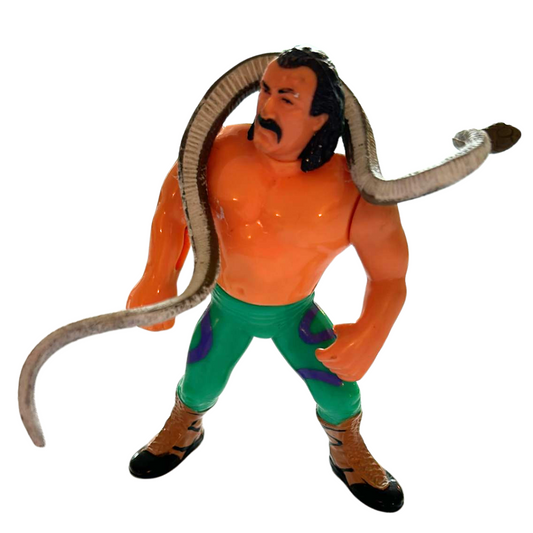 WWF Jake The Snake Roberts Complete Hasbro WWE Wrestling Series 1 working action