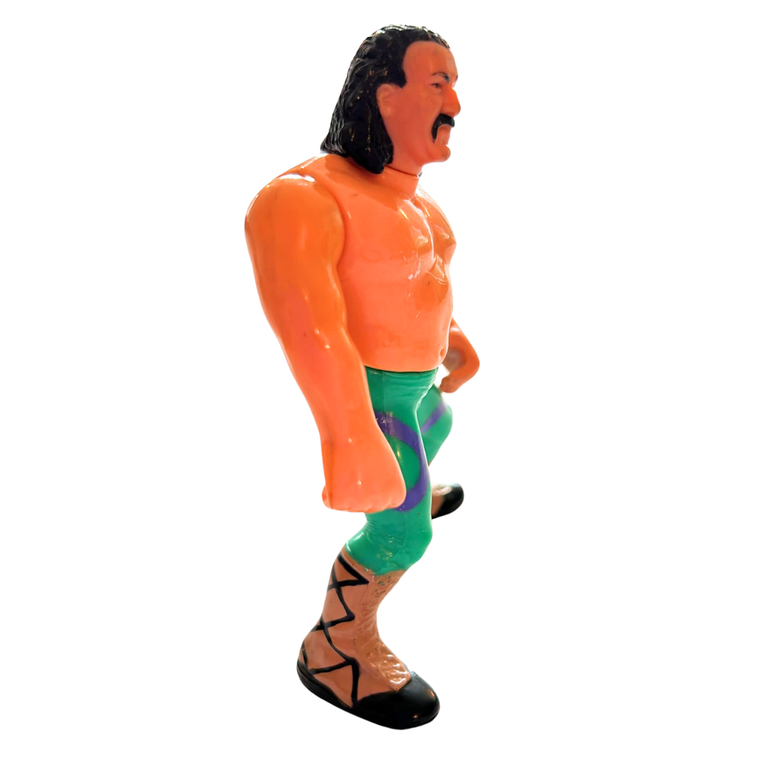 WWF Jake The Snake Roberts Complete Hasbro WWE Wrestling Series 1 working action