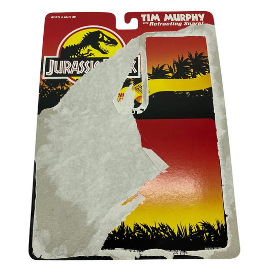 Jurassic park tim Murphy Figure cardback, card Kenner