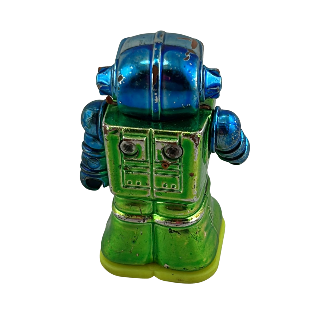 Vintage toy Japanese style robot with Lithium on front 132