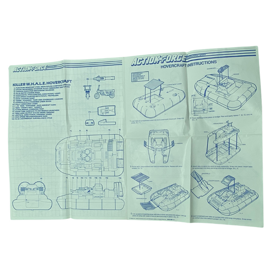 GI Joe, Action Force Hovercraft / Killer Whale instructions blueprints 129