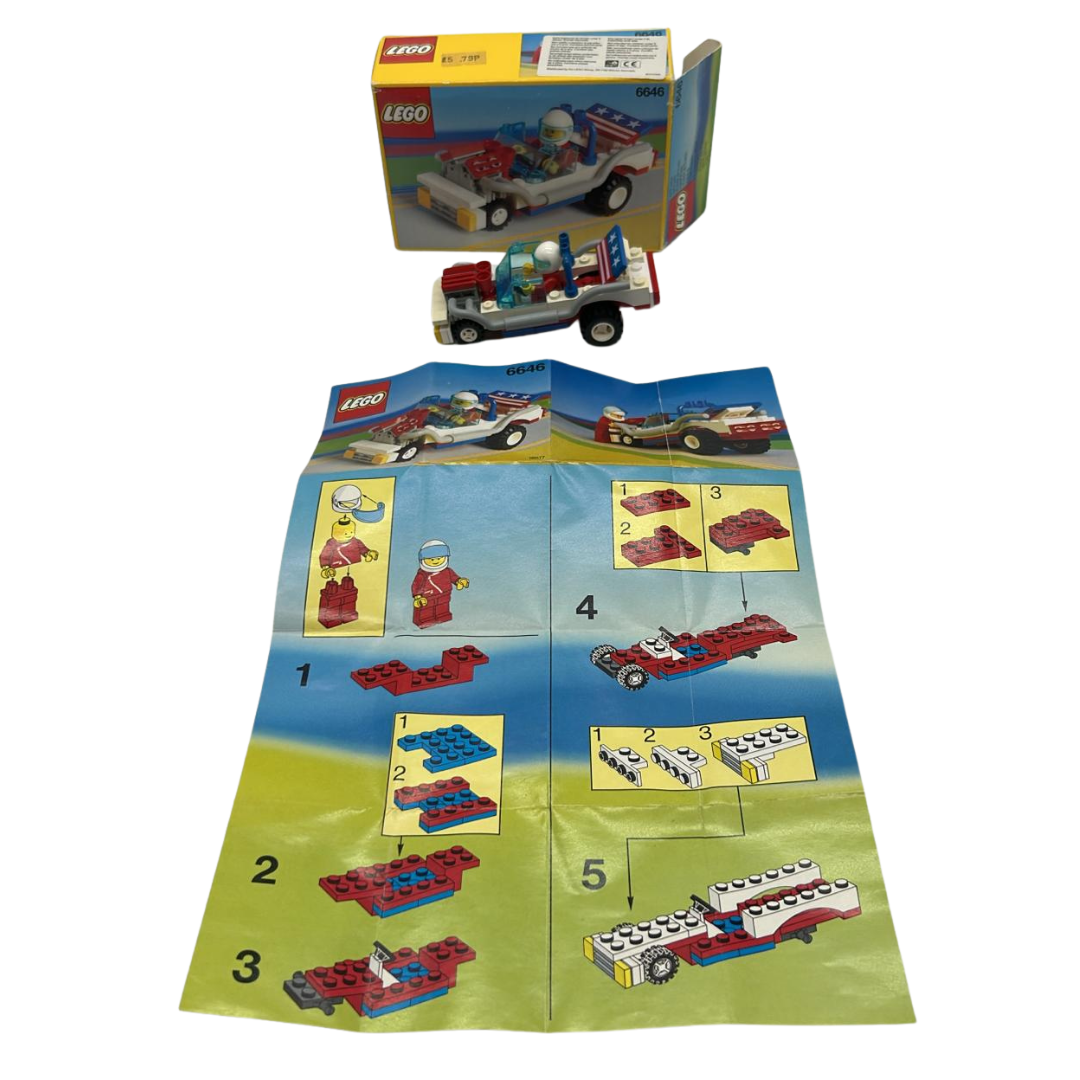 Lego 6646 Screaming Patriot car with box and instructions 1991