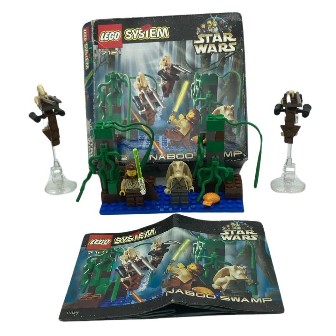 Lego Star Wars Naboo Swamp 7121 Complete and Boxed with Minifigures