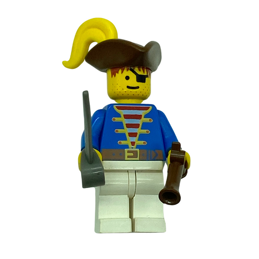 Lego Pirate figure blue jacket with sword & pistol vintage original 206A