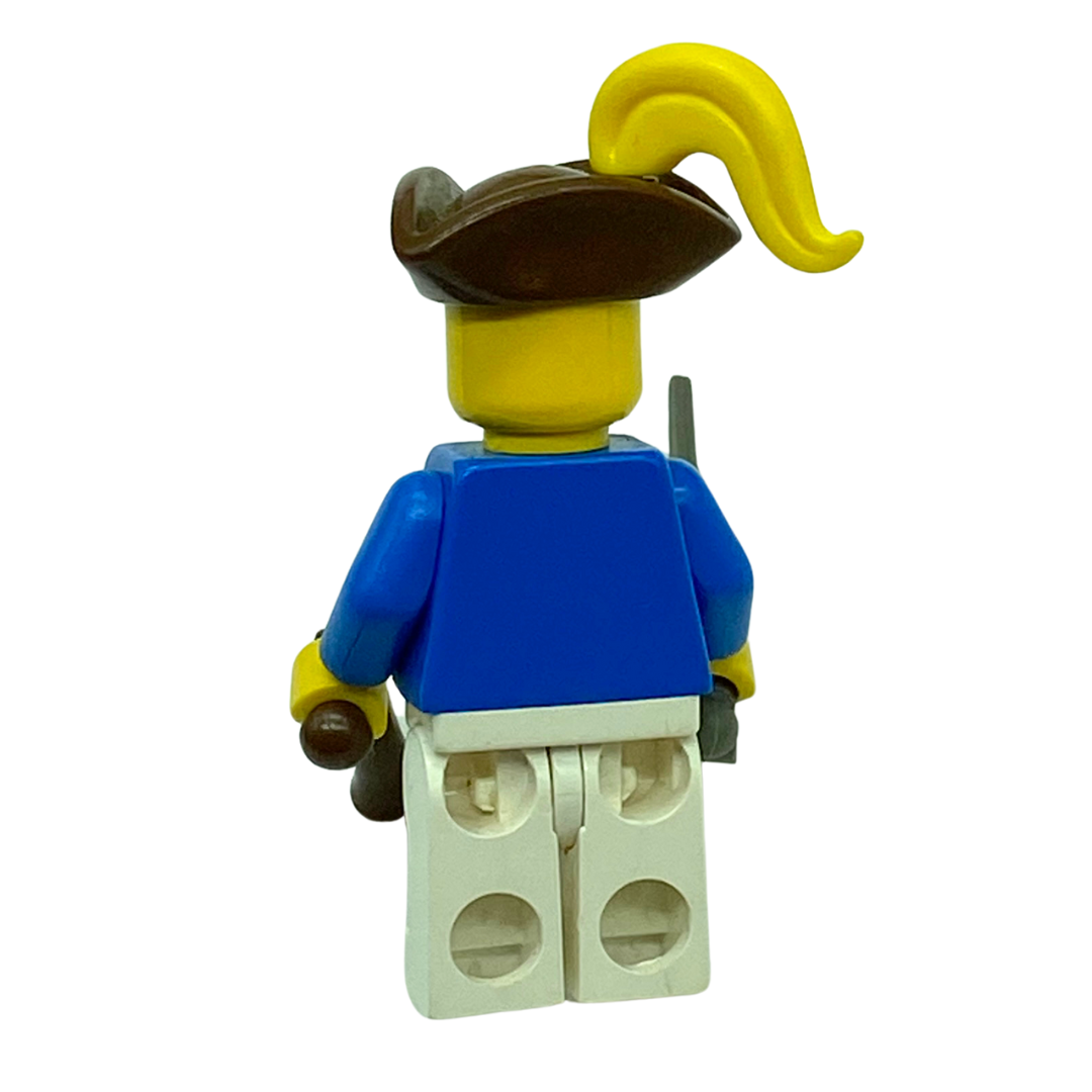 Lego Pirate figure blue jacket with sword & pistol vintage original 206A