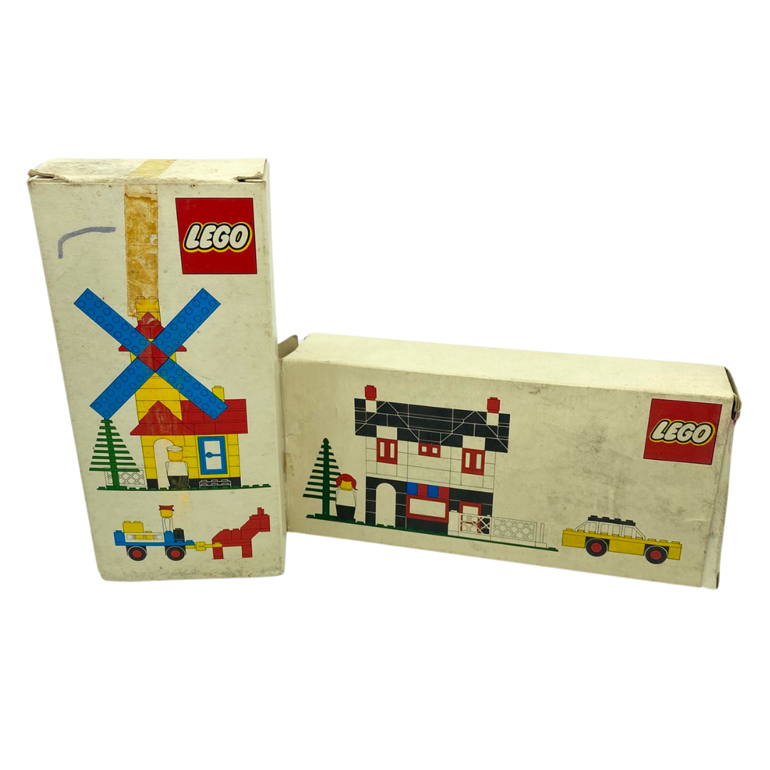 Vintage Lego Weetabix sets with boxes from 1976 not complete windmill and house