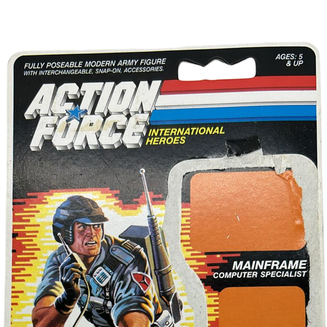 Action Force, GI Joe Mainframe figure cardback filecard