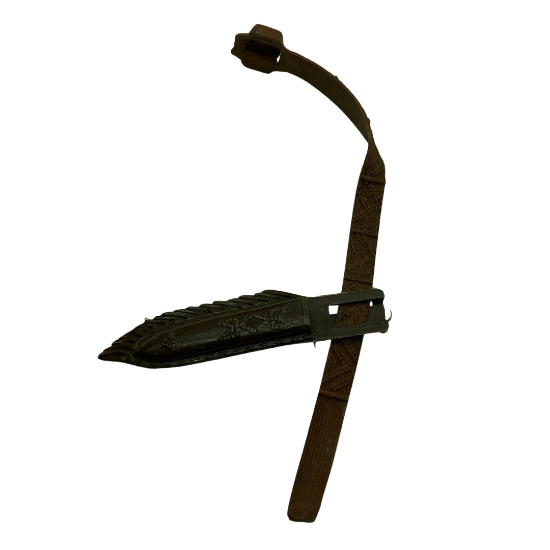 Marx Cowboy Dagger, knife sheath part on belt