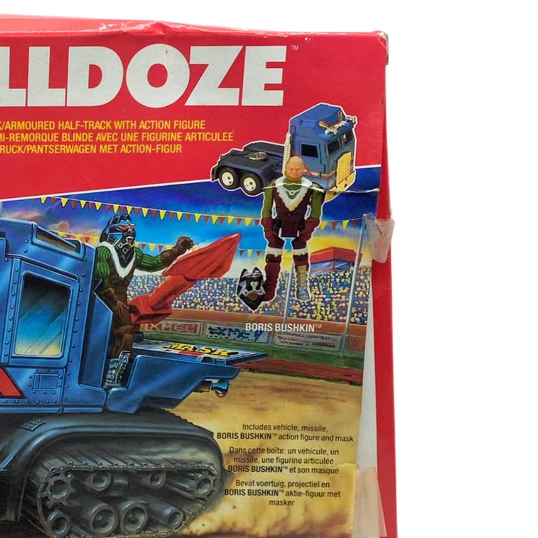 M.A.S.K. Bulldoze empty box good colour and condition by Kenner