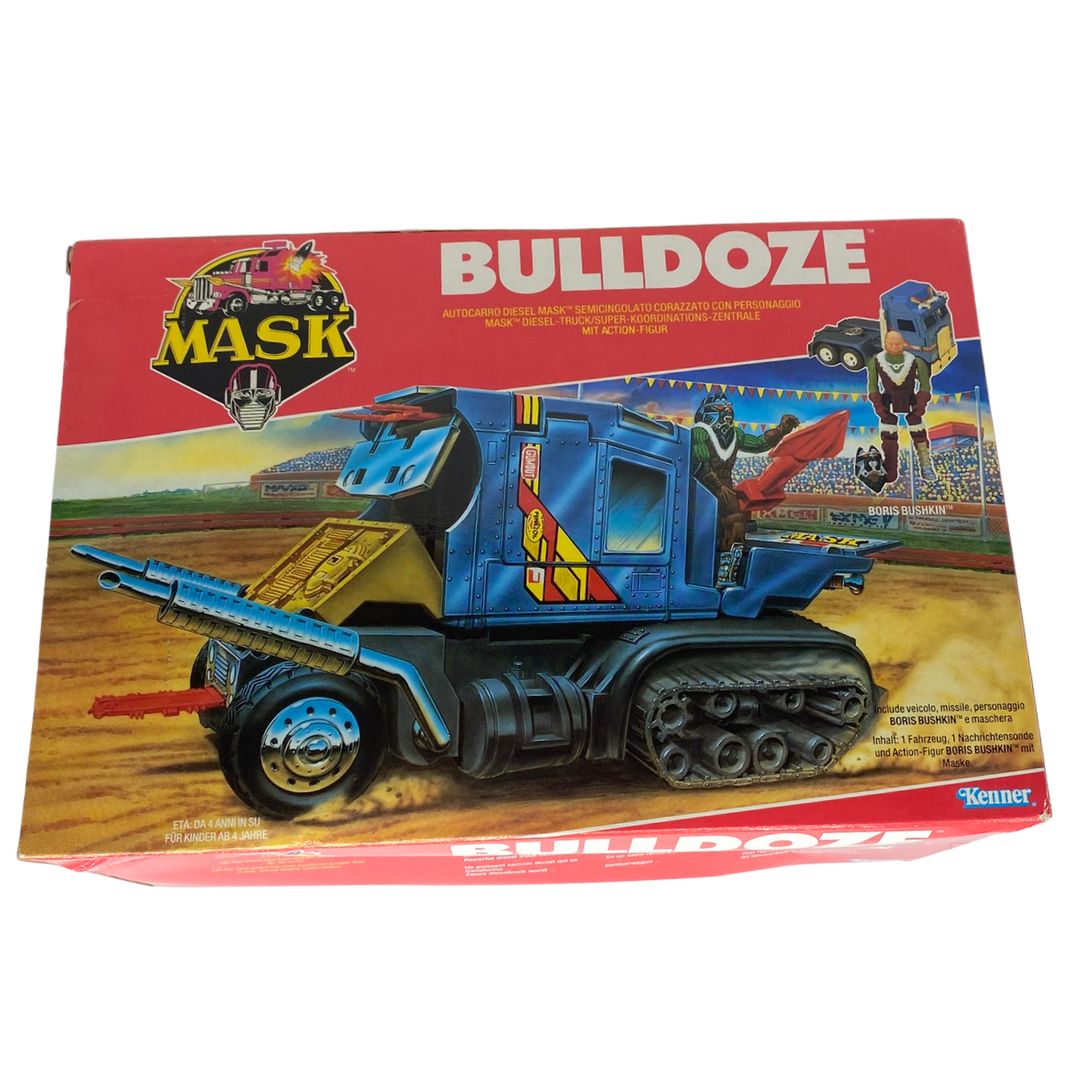 M.A.S.K. Bulldoze empty box good colour and condition by Kenner
