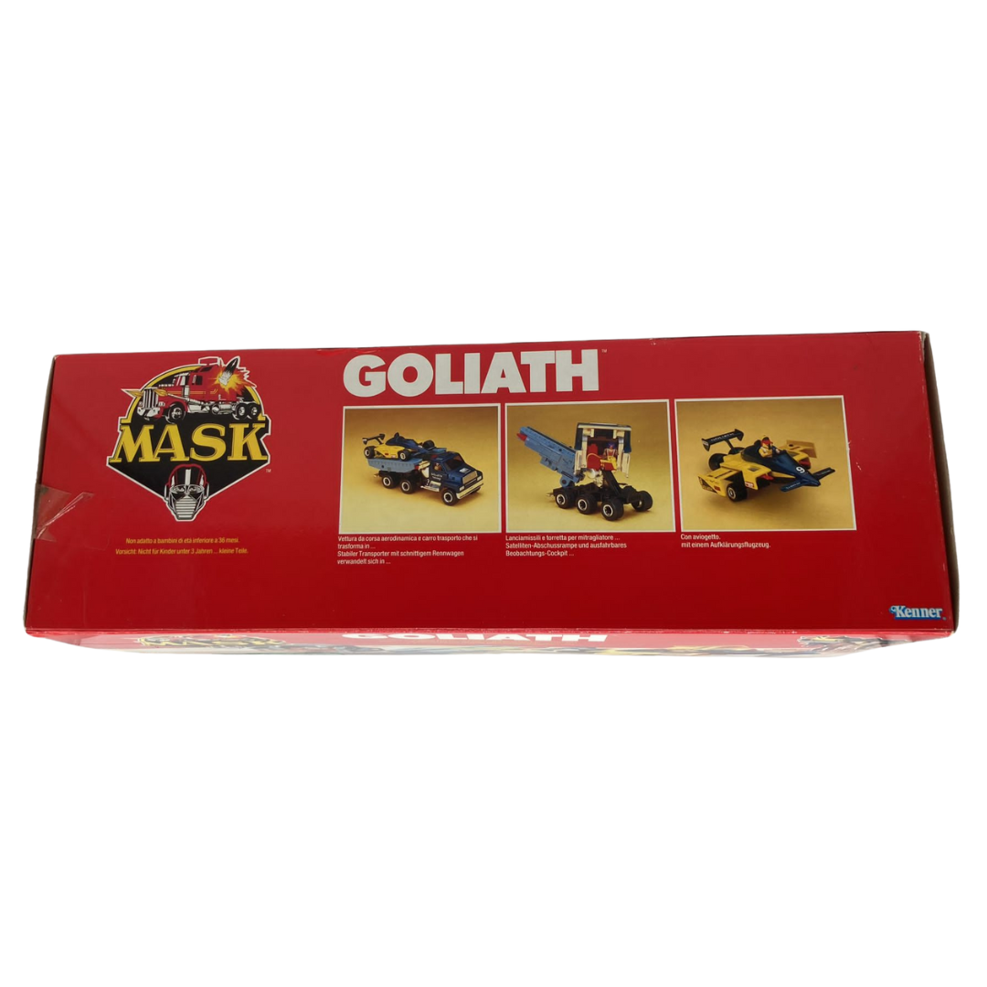 M.A.S.K. MASK Goliath complete, box & inserts, no instructions, Matt Trakker & Nevada Rushmore with masks